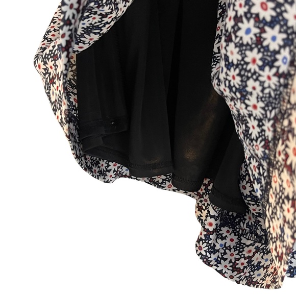 Uniqlo Womens Floral Pleated Elastic Waist A-Line Skort Size M - Picture 4 of 6